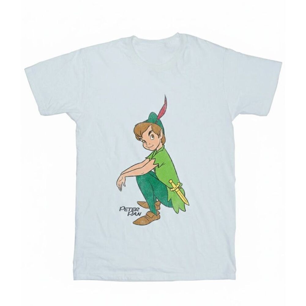 Peter Pan Boys Classic Cotton T-Shirt / White